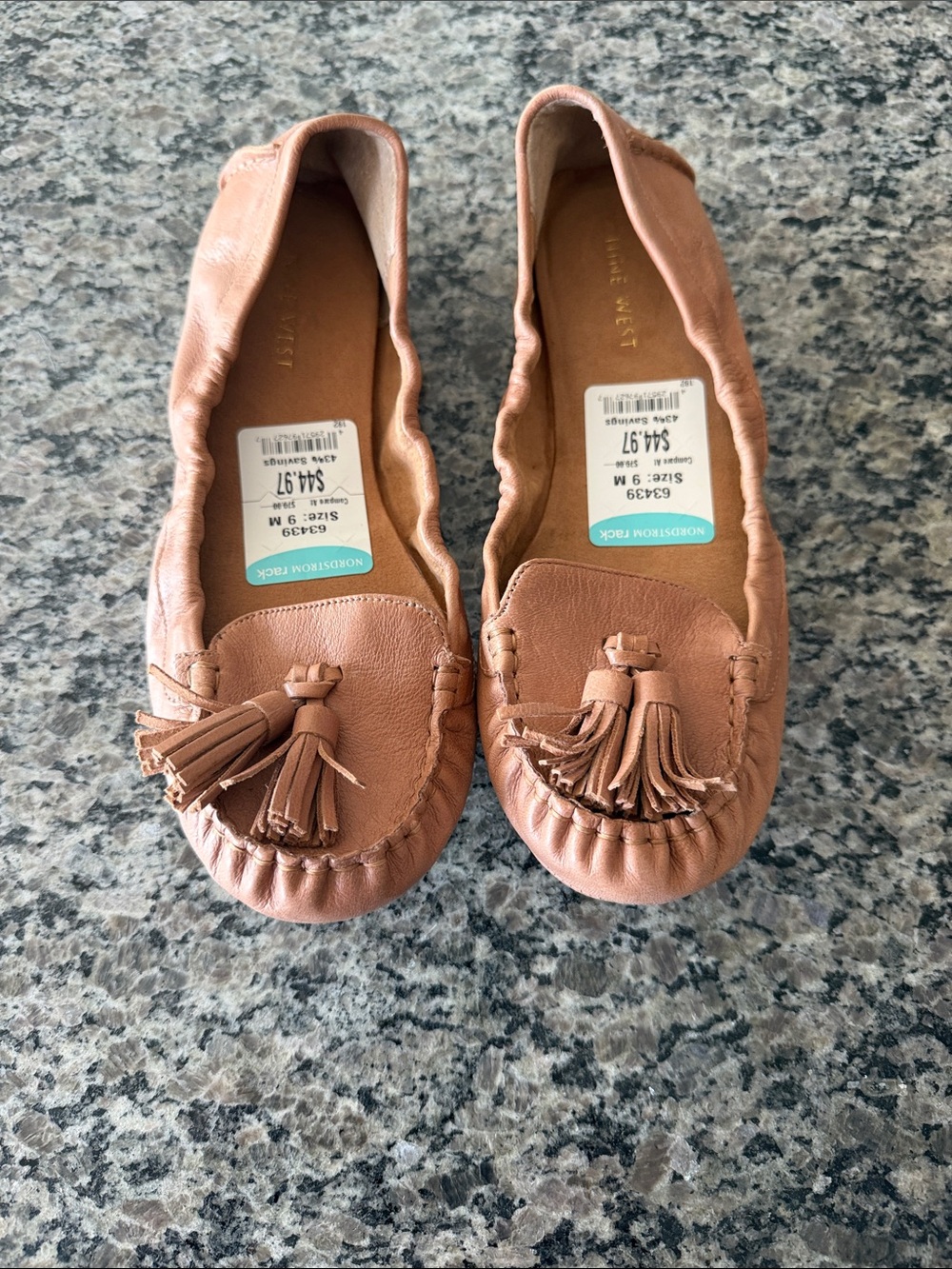 NWT Nine West leather tassel loafers